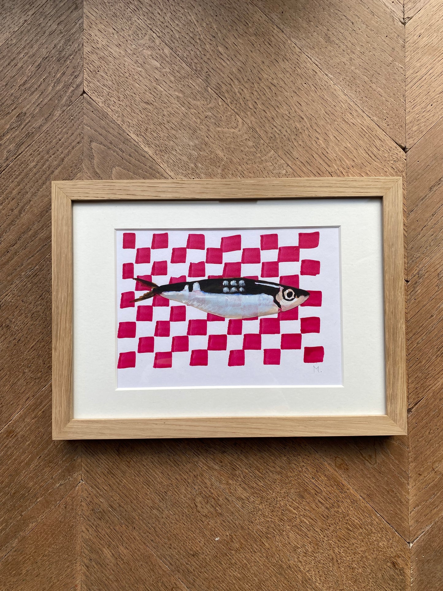 VERKOCHT Geblokte visjes